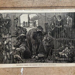 Wood Engraving, Vintage, Engraving, F.S. Church